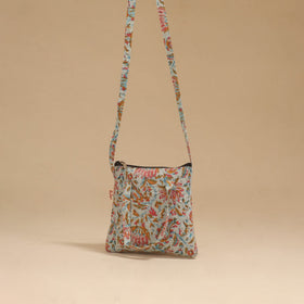Handcrafted quilted sling bag 31