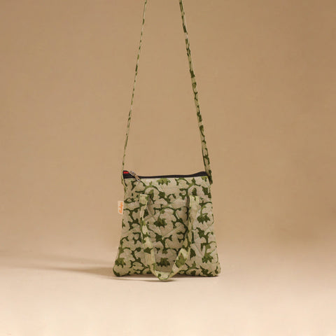 Handcrafted quilted sling bag 42
