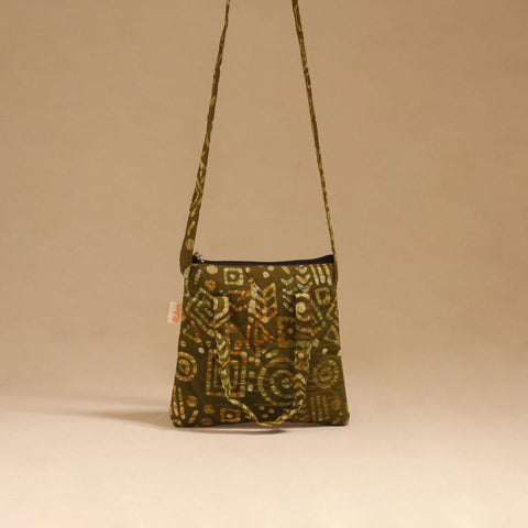 Handcrafted quilted sling bag 46