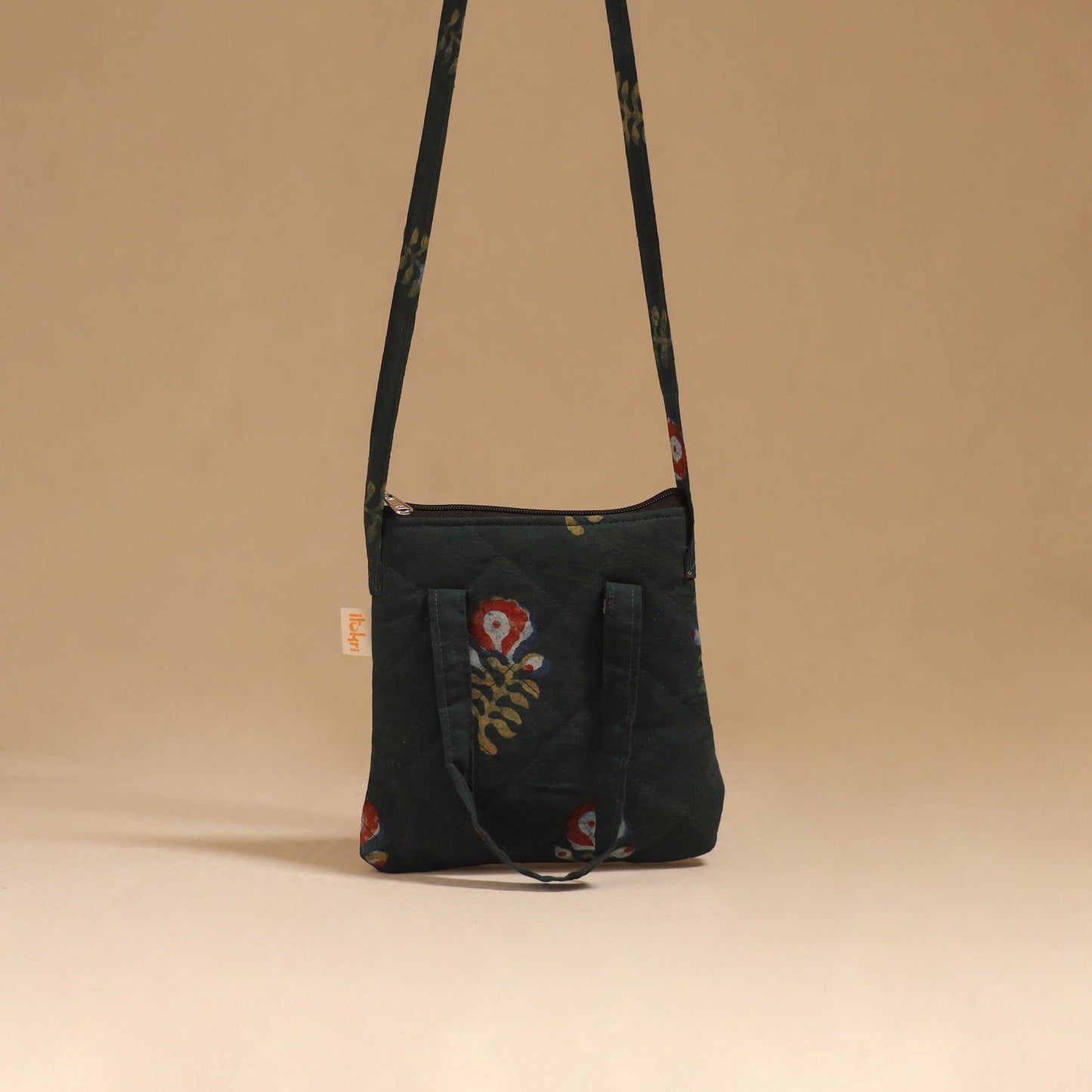 Handcrafted quilted sling bag 55