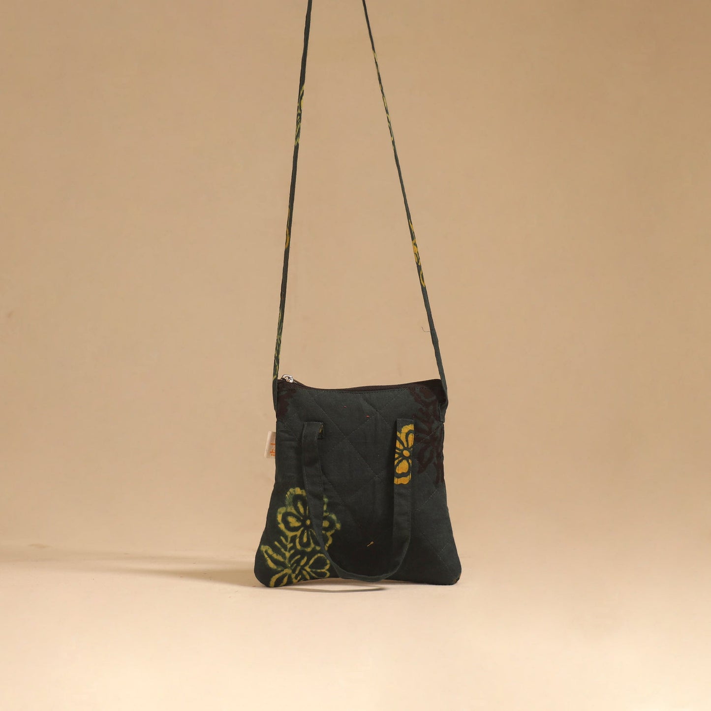 Handcrafted quilted sling bag 83