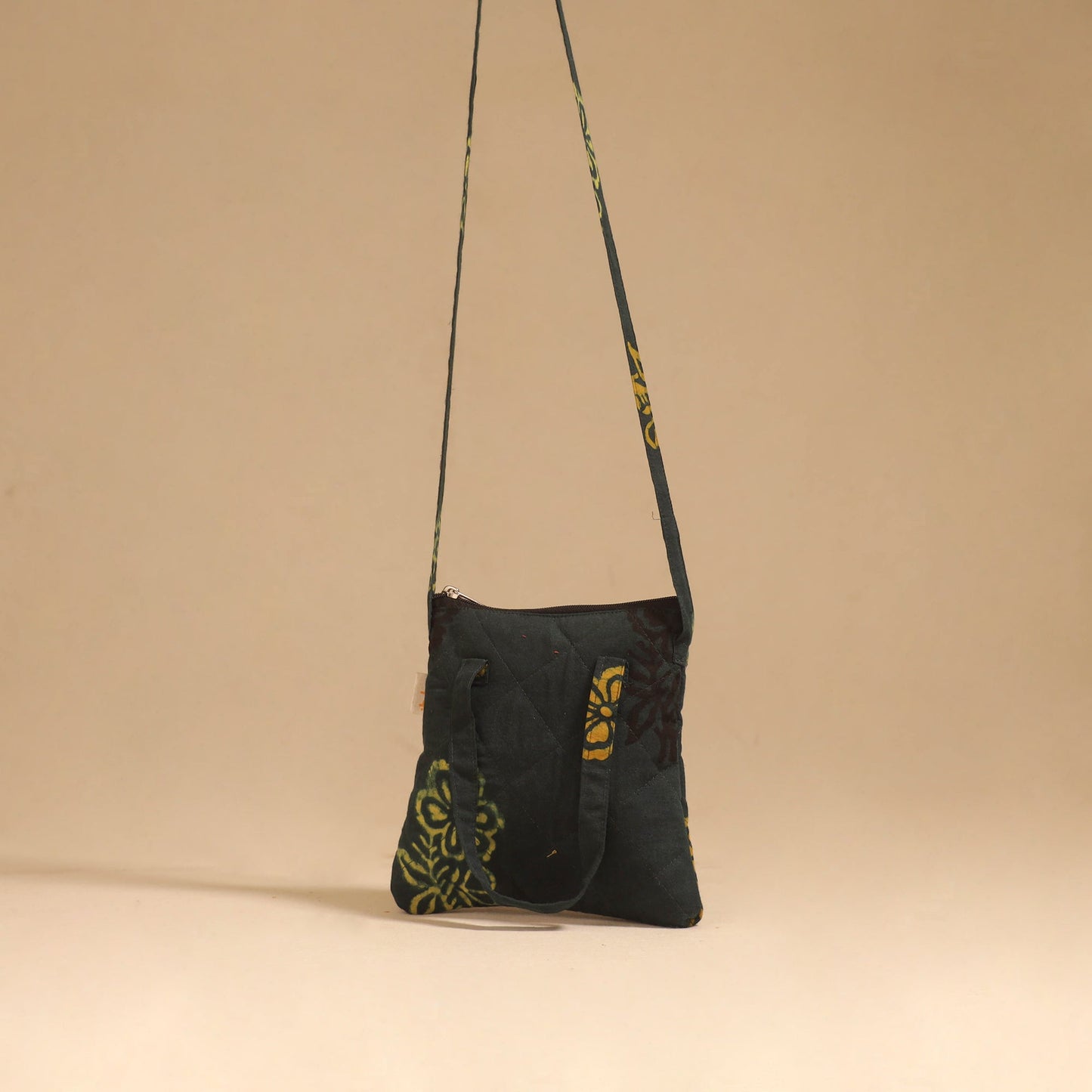 Handcrafted quilted sling bag 83