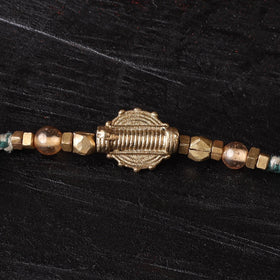 Handcrafted tribal dokra brass thread rakhi 30