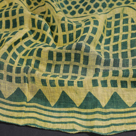 Buy Block Art Print Linen Bindaas Stole
