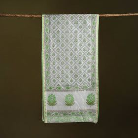 Handloom chanderi silk sanganeri stole 12 - handcrafted