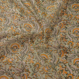 Handloom chanderi silk hand sanganeri fabric 06