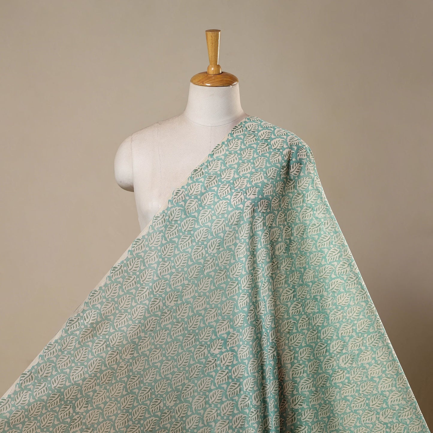 Handloom chanderi silk hand sanganeri fabric 01