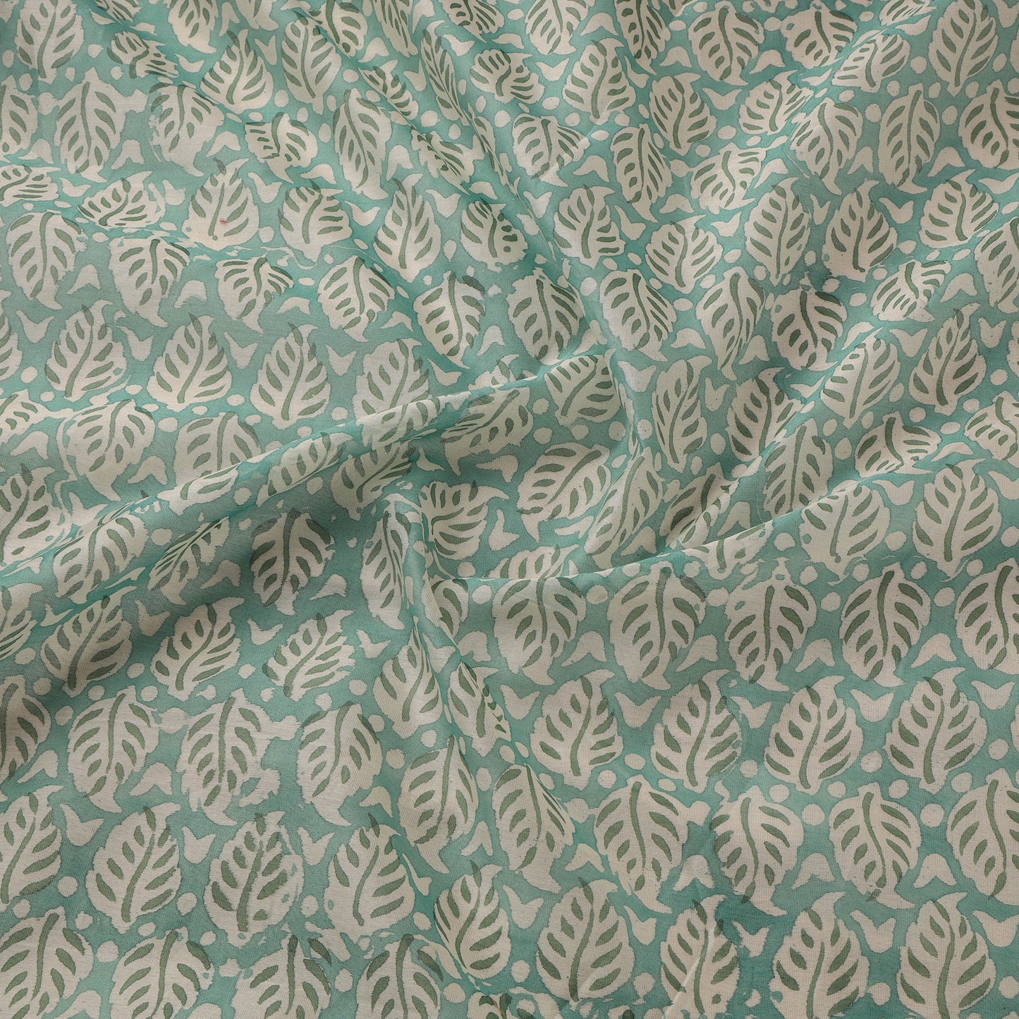 Handloom chanderi silk hand sanganeri fabric 01