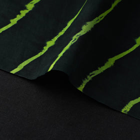 Green Handloom Chanderi Silk Tie-Dye Leheriya Fabric