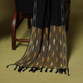 Green - handloom cotton 3pc pochampally ikat dress material