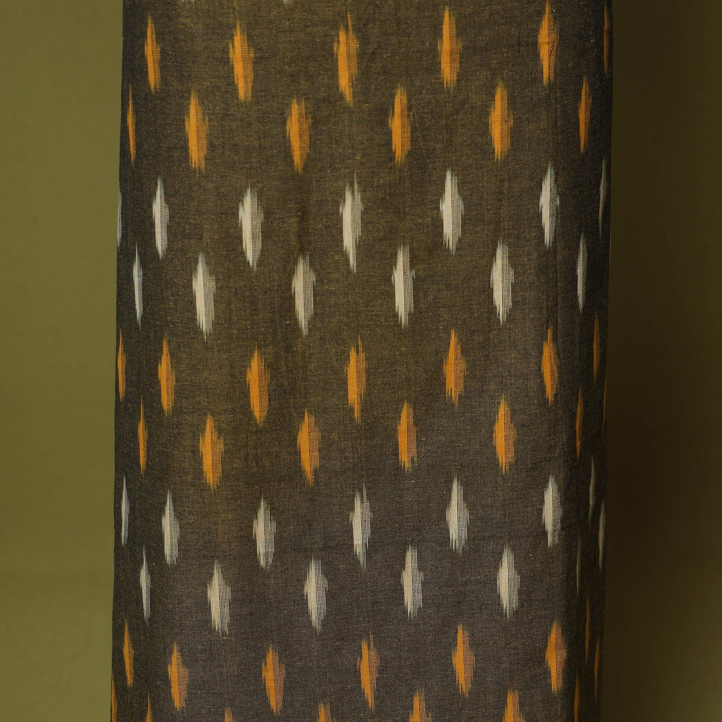 Green - handloom cotton 3pc pochampally ikat dress material