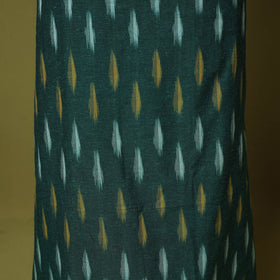 Green - handloom cotton 3pc pochampally ikat dress material