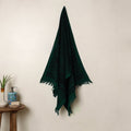 Buy Green Handloom Cotton Bagh Print Towel