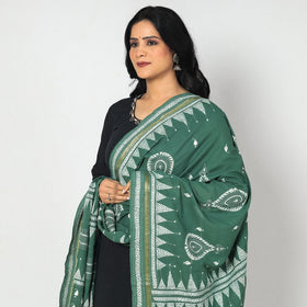  Bengal Kantha Embroidery Cotton Handloom Dupatta Online 
