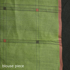 Green - handloom cotton buti checks srikakulam jamdani