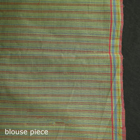 Green - handloom cotton buti srikakulam jamdani saree 05