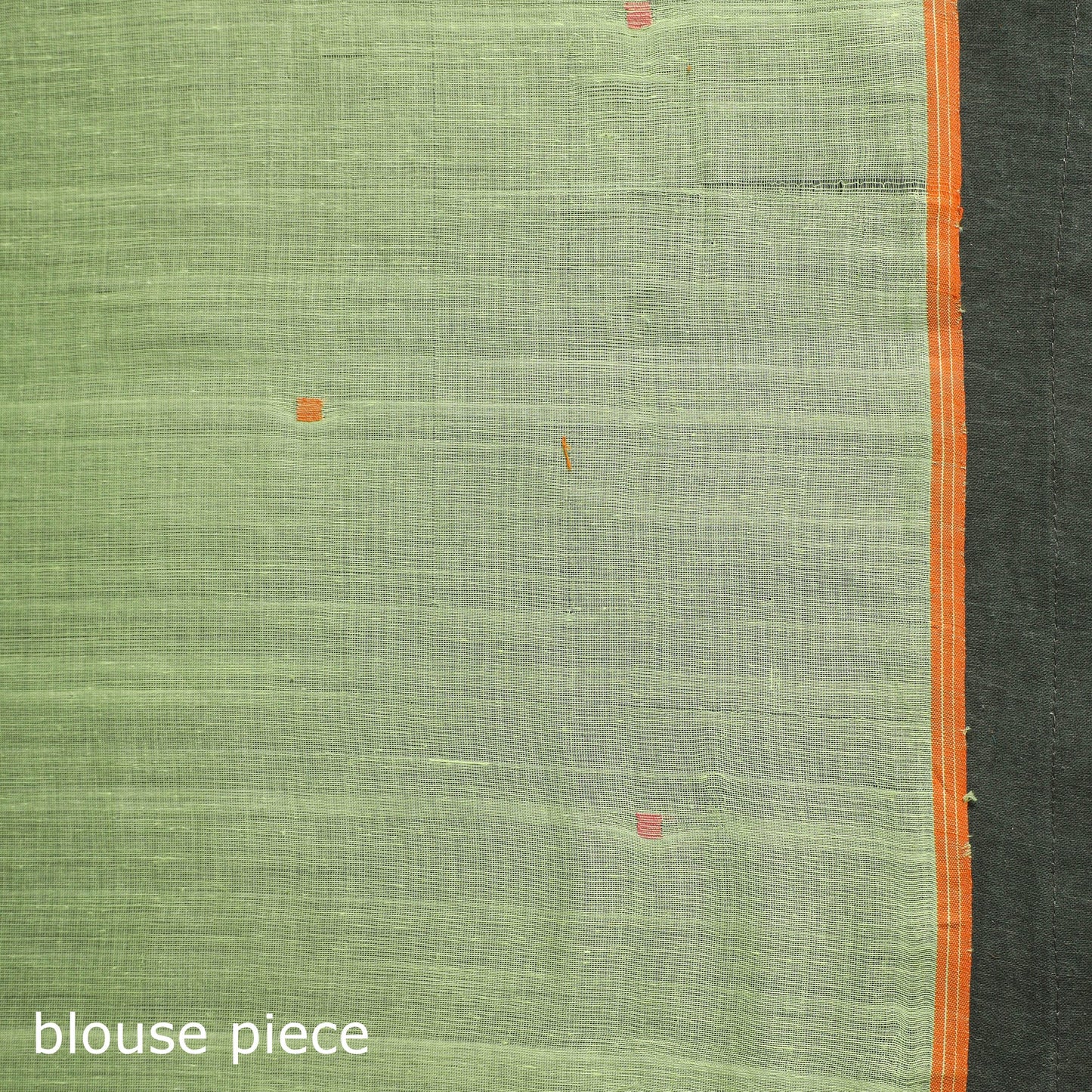 Green - handloom cotton buti srikakulam jamdani saree 14