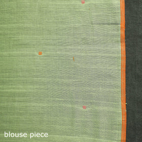 Green - handloom cotton buti srikakulam jamdani saree 14