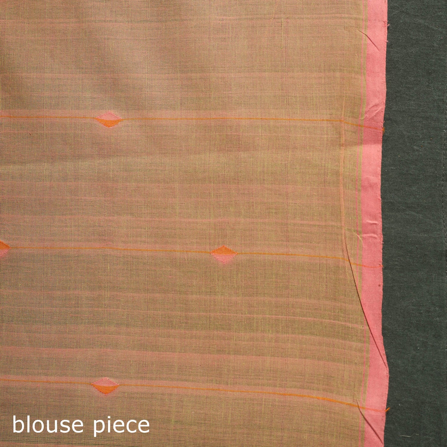 Green - handloom cotton buti srikakulam jamdani saree 15