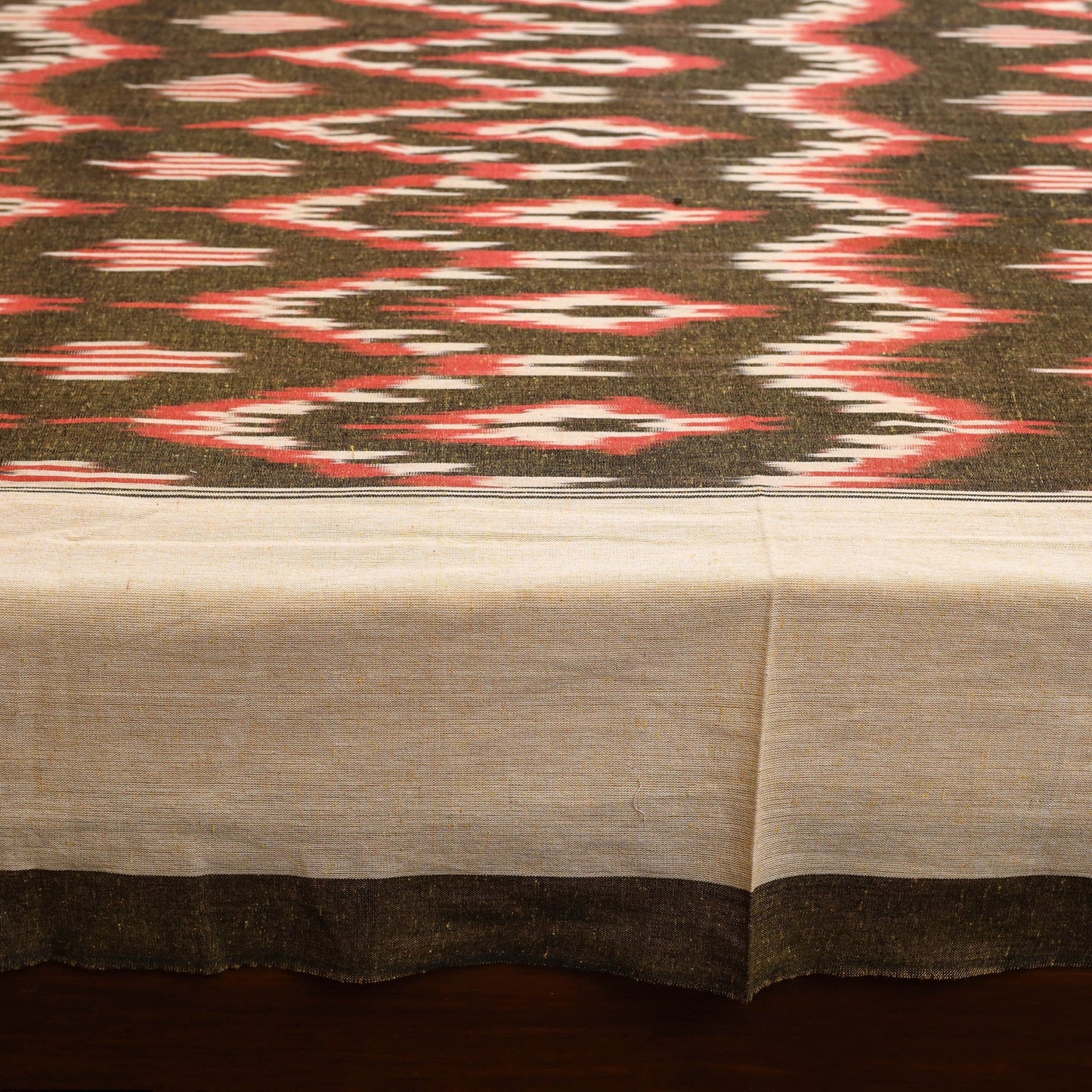 Handloom cotton double pochampally ikat bed sheet set (108