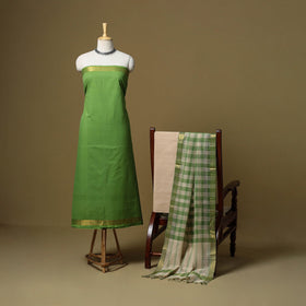 Handloom cotton mangalagiri 3pc unstitched dress material