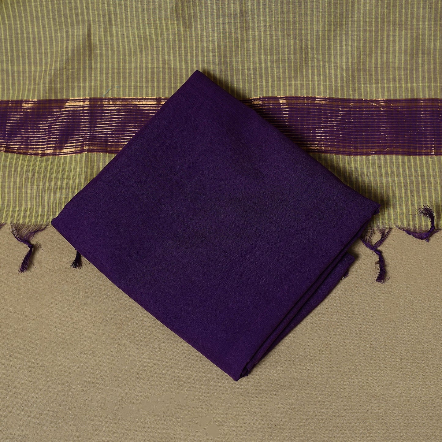 Handloom cotton mangalagiri 3pc unstitched dress material