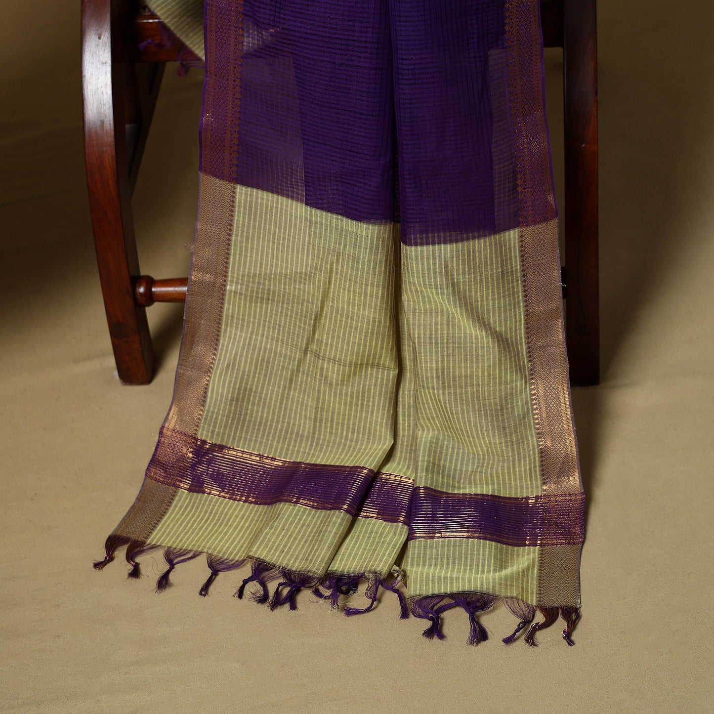 Handloom cotton mangalagiri 3pc unstitched dress material