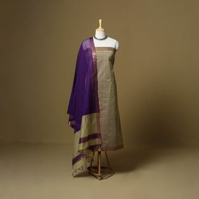 Handloom cotton mangalagiri 3pc unstitched dress material