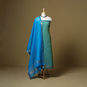 Handloom cotton mangalagiri 3pc unstitched dress material