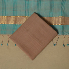Handloom cotton mangalagiri 3pc unstitched dress material
