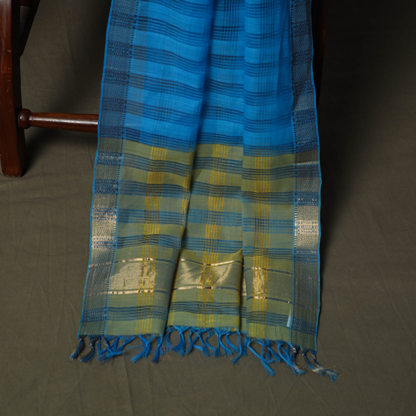 Handloom cotton mangalagiri 3pc unstitched dress material