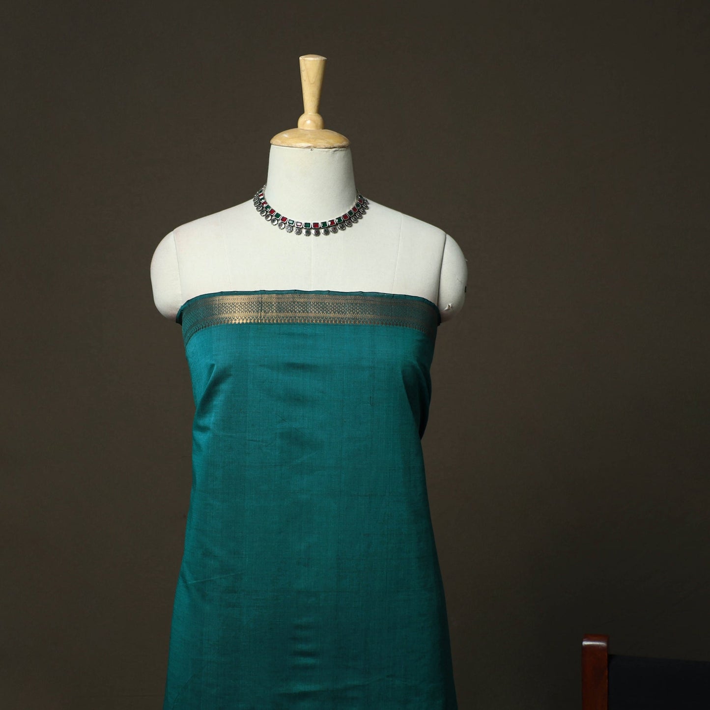 Handloom cotton mangalagiri 3pc unstitched dress material