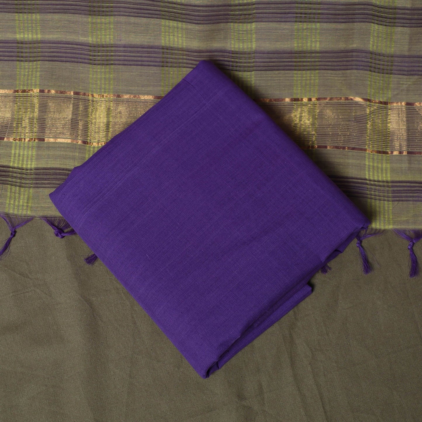 Handloom cotton mangalagiri 3pc unstitched dress material