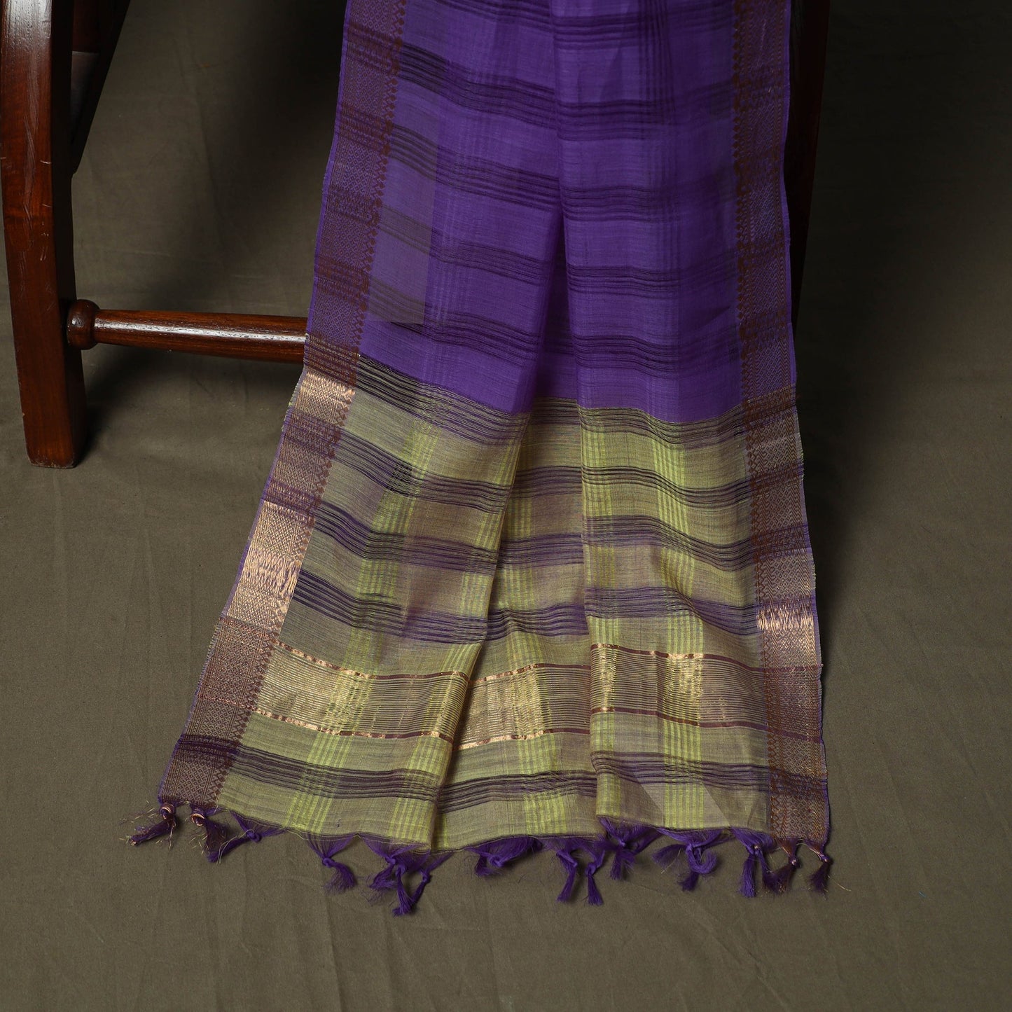 Handloom cotton mangalagiri 3pc unstitched dress material