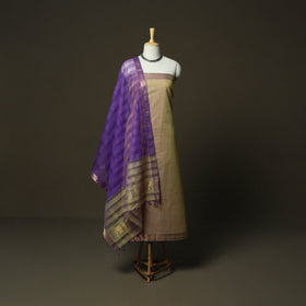 Handloom cotton mangalagiri 3pc unstitched dress material