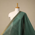 Green - handloom cotton mangalagiri fabric with zari border