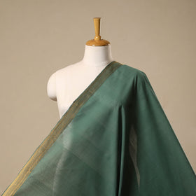 Green - handloom cotton mangalagiri fabric with zari border