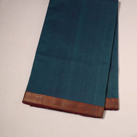 Green - handloom cotton mangalagiri fabric with zari border