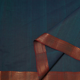 Green - handloom cotton mangalagiri fabric with zari border