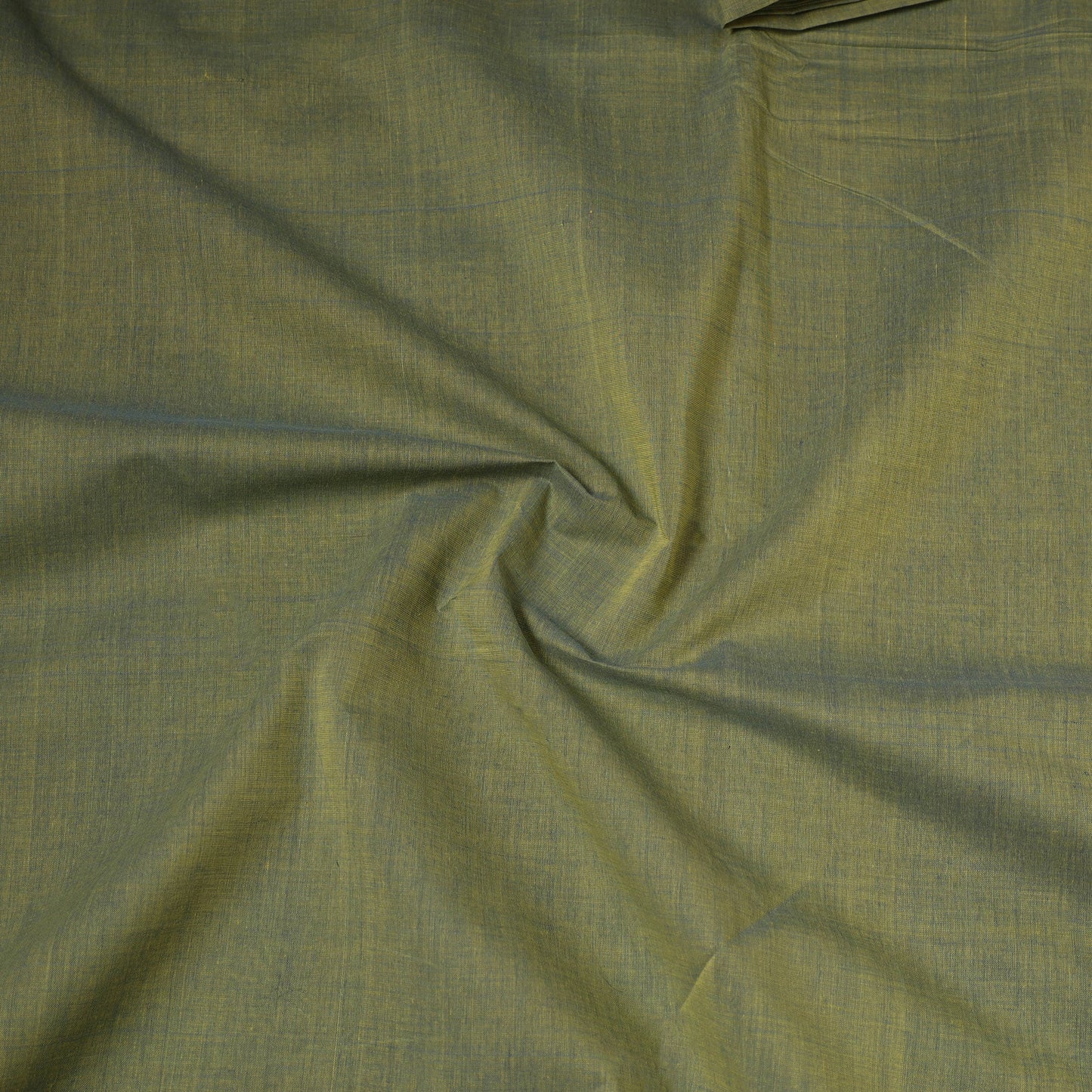 Green - handloom cotton mangalagiri fabric with zari border