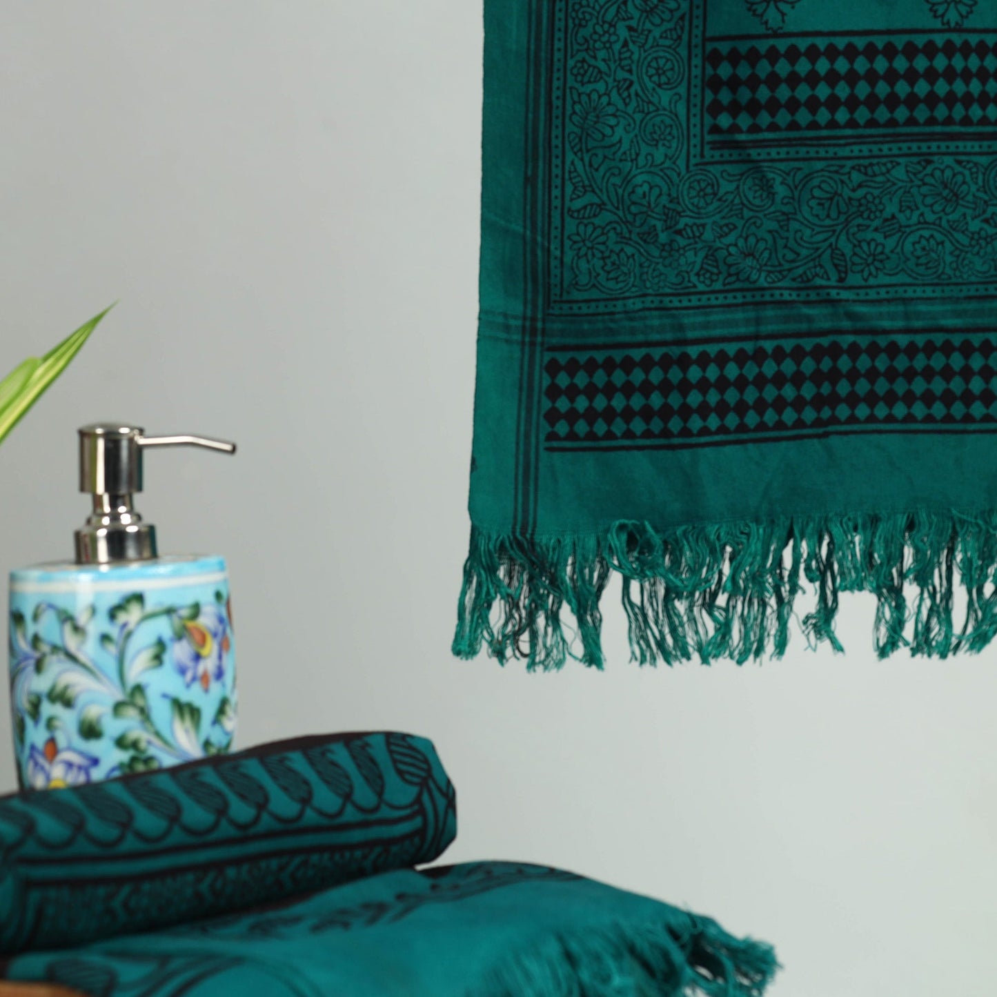 Bagh Hand Block Print Cotton Handloom Towel