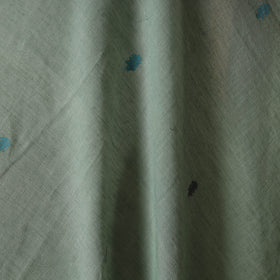 Green - handloom cotton phulia jamdani fabric 17