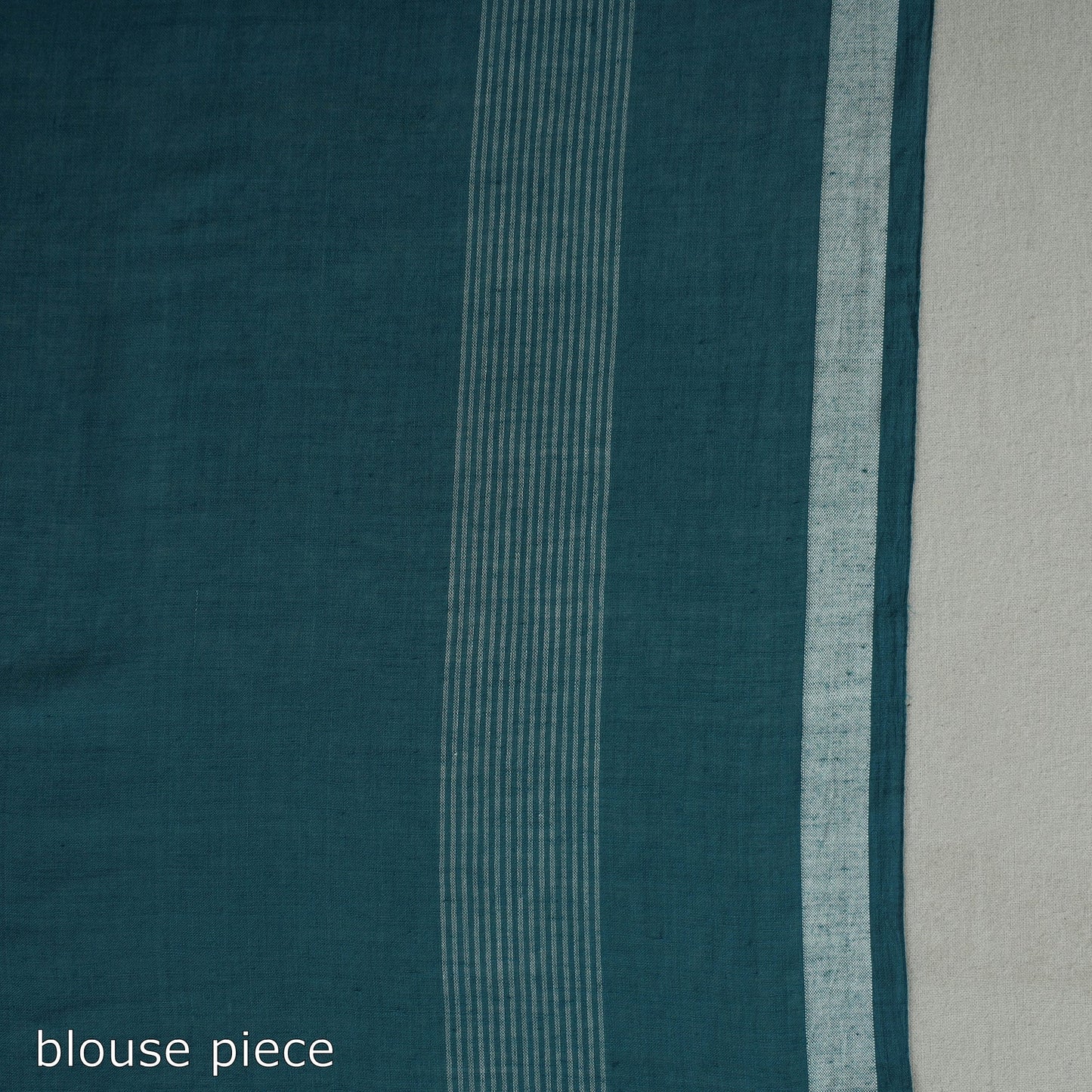 Green - handloom cotton phulia jamdani saree with tassels