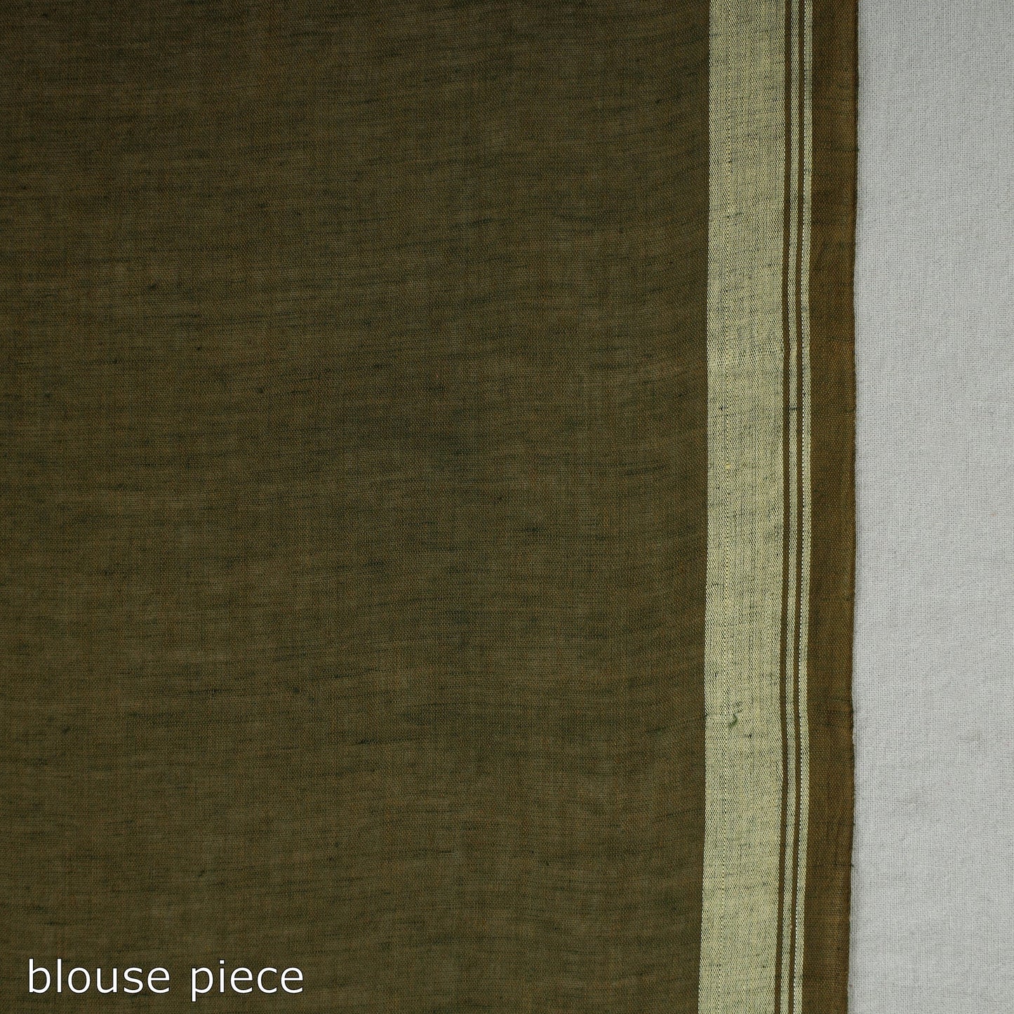 Green - handloom cotton phulia jamdani saree with tassels