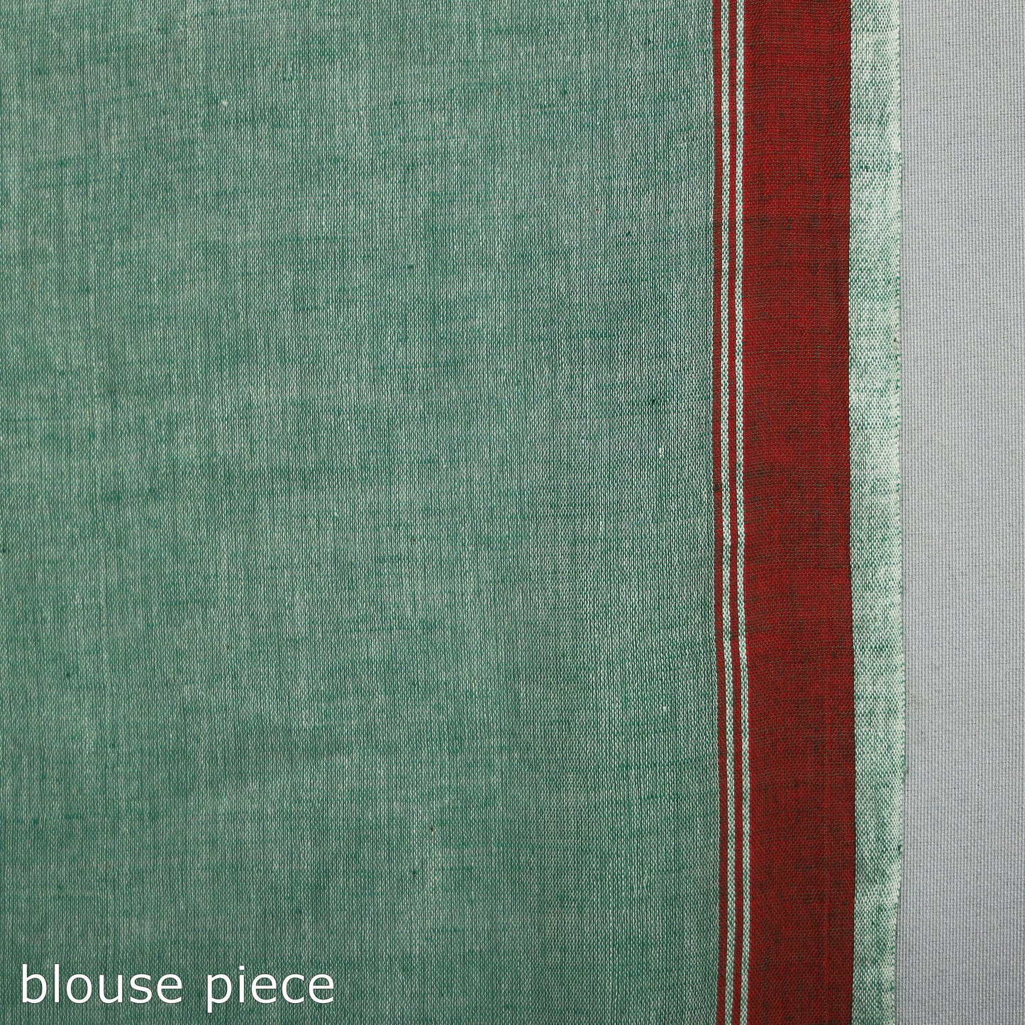 Green - handloom cotton phulia jamdani saree with tassels