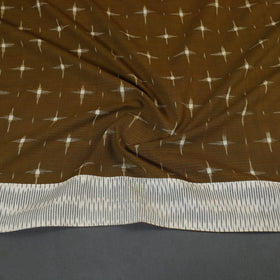 Green Handloom Cotton Pochampally Double Ikat Blouse Piece