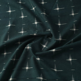 Buy Green Handloom Cotton Pochampally Double Ikat Fabric Online