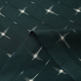 Buy Green Handloom Cotton Pochampally Double Ikat Fabric Online