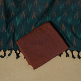 Handloom cotton pochampally ikat 3pc unstitched dress