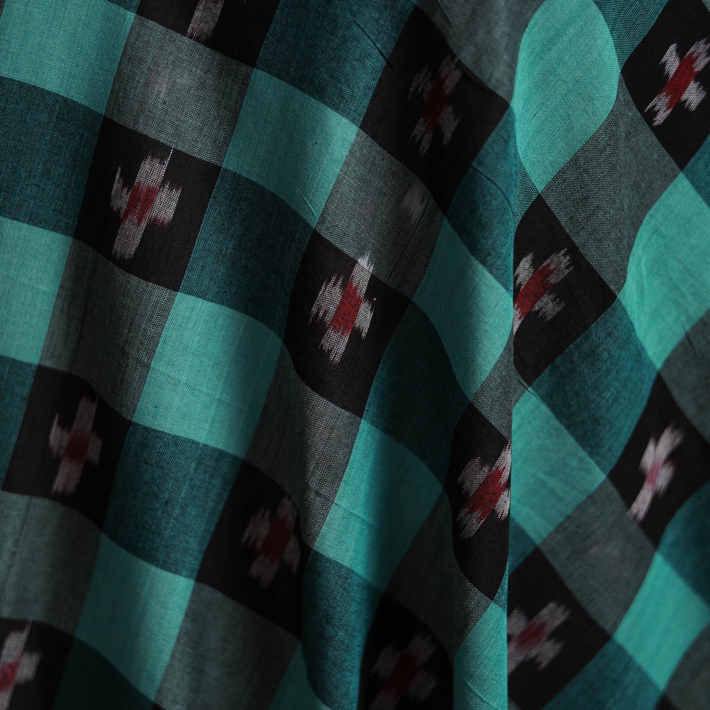 Handloom cotton sambalpuri dabi ikat fabric 06 - handcrafted